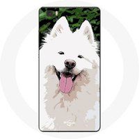Maniacase Hoesje voor Huawei P8 Lite Samojeed Wit hondenras