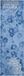 Safavieh Adirondack Collection ADR114 Floral Glam Damask Indoor Woven Rug, Light Blue & Dark Blue, 76 x 244 cm