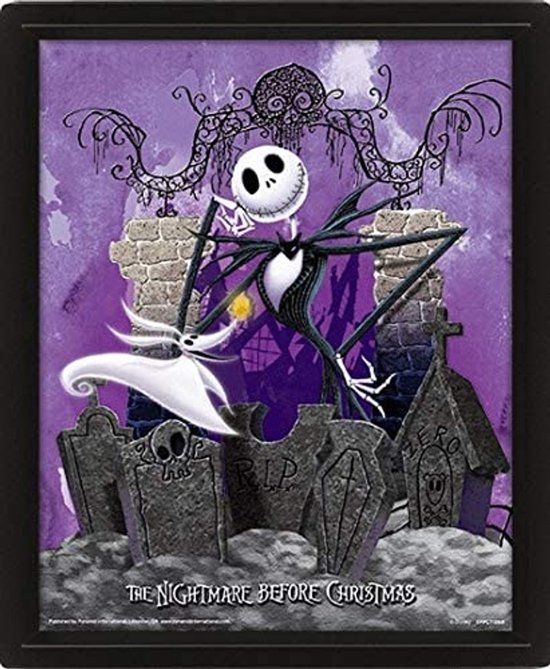 Pyramid International Nightmare Before Christmas - Graveyard 3D Lenticular Poster 28,7 x 23,5cm