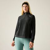 Regatta Montes lichtgewicht fleecetrui met halve rits voor dames, ideaal voor wandelen.