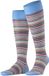 FALKE Microblock fijn elegant heldere kleuren katoen kniekousen heren blauw - maat 41-42