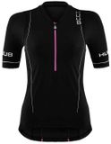 Huub Aura Triatlonshirt Met Korte Mouwen Zwart L Vrouw