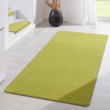 Hanse Home Moderne effen loper Fancy - groen 80x200 cm