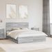Maison Exclusive - Cadre de lit, couleur Sonoma grise, 160 x 200 cm, en bois massif