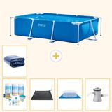 Intex Rechthoekig Frame Zwembad - 260 x 160 x 65 cm - Blauw