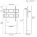 StarTech FFRF-U-700B Mobiele TV-standaard