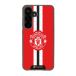 Manchester United Coque de Téléphone 3D Officielle – Design à Rayure Verticale