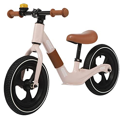 skiddoü Unisex Jeugd Poul Loopfiets, roze, 12 inch