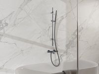 Fortifura Calvi Badkraan - met glijstangset - staafhanddouche - metalen doucheslang - PVD - geborsteld gunmetal (antraciet)