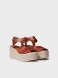 Toni Pons Espadrille en cuir pour femme avec plateforme en jute et boucle | JOANA