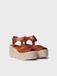 Toni Pons Espadrille en cuir pour femme avec plateforme en jute et boucle | JOANA