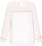 IZIA Blouse 'Festival' crème / geel / pink