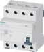 Siemens 5SV33464 Aardlekschakelaar B 4-polig 63 A 0.03 A 400 V