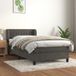 Maison Exclusive - Boxspringbed met matras, **dark grey**, 90x190 cm, **velvet**