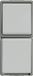 Siemens 5TA4816 Wandcontactdoos met randaarde Delta Grijs Schakelmateriaal 1 stuk(s)