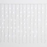 Elektronova Lichtgordijn met 200 leds, 2 m, witte kabel, IP65, verlengbaar, met gelijkmatige strengen van 2 m, kerstslinger, winkels, balkon, Kerstmis