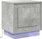 vidaXL Nachtkastje Beton Grijs 44 x 34,5 x 45 cm Bewerkt Hout