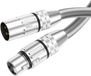 Drivv. Câble XLR Premium - Câble microphone - Mâle vers Femelle 3 broches - 5 mètres - Argent