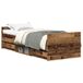 VidaXL Cadre de lit 90x200 cm Vieux bois