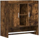 vidaXL Wandplank Muurmontage Gerookt eiken 80 x 36 x 80 cm