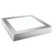 MATEL M287863 LED-plafondlamp, vierkant, zilver, 18 W, 1800 lumen