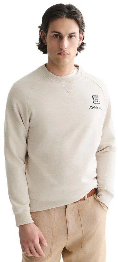 Scotch & Soda Sweatshirt Wit L Man