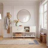 en.casa Dressoir Kliri 160x40x80 cm crèmewit