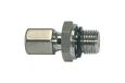 Rechte RIEGLER Rechte schroefverbinding, zachte afdichting, G 3/8, buitendiameter buis: 6 mm, PN max. 315 bar, roestvrij staal 1.4571