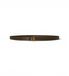 Lauren Ralph Lauren Ceinture en cuir avec boucle LRL marron (S), Casuel