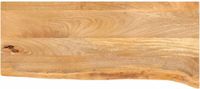 vidaXL Tafelblad met natuurlijke rand 70x20x2,5 cm massief mangohout