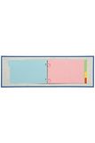 Exacompta - Ref. 704E – register voor indexkaarten van echte kaart, glanzend zacht, 225 g/m², FSC met 4 neutrale tabbladen, 2 ringen, formaat om te ordenen, 125 x 200 mm, verschillende kleuren