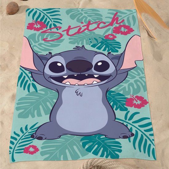 4KidsOnly AYMAX Lilo & Stitch strandlaken Chill 70 x 140 cm polyester