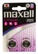 Maxell CR2032 Lithium-Manganese Dioxide (LiMnO2) 3V 220mAh 2 pièces Blister