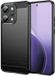 Techsuit Hoesje geschikt voor Oppo Reno14 Pro - Carbon Silicone Back Cover - Zwart