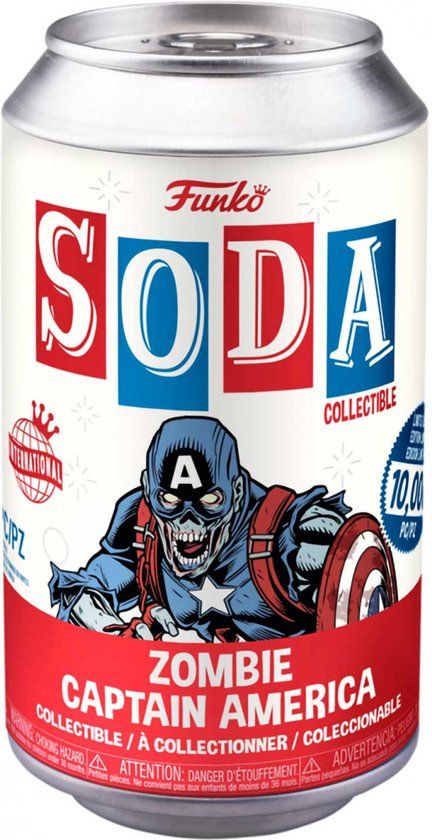 Funko Vinyl Soda Figure Zombie Captain America LE 10000 Pcs