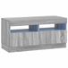 vidaXL - LED - meuble TV - Gris - Sonoma - Bois - plaqué