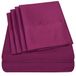 Sweet Home Collection 6-delige lakens 1500 thread fijne microvezel diepe zak set extra kussenslopen, voordelig, California King, Berry