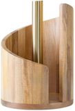 Merkloos / Sans marque Houten tissuehouder - Moderne stijl - 29 x 20 cm - Natuurlijke houtkleur - Accessoire voor de badkamer