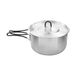 Tatonka Kettle II 1,6 L - outdoor kookpan van roestvrij staal met volumeschaal en inclusief deksel met zeeffunctie - 1,6 liter - Ø 17,5 x 9,0 cm