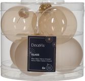 Decoris Kaemingk B.V. Kerstbal glas d6 cm parel 6st kerst