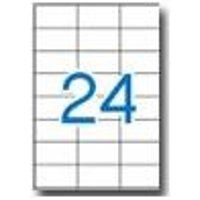 APLI-Agipa - Permanente kleeflaag - ondoorzichtig wit - 70 x 37 mm 480 etiket(ten) (20 vel(len) x 24 etiketten