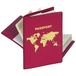 HERMA 5549 RFID Blocker Kaarthoes, rood paspoort, NFC-beschermhoes ter bescherming van creditcards, identiteitskaart, bankkaart, paspoort, paspoorthoes van kunststof