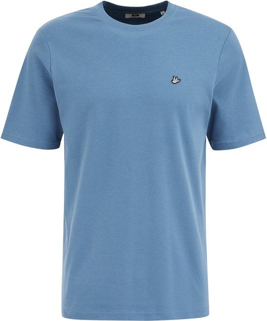WE Fashion Heren regular fit T-shirt - Blauw - XL