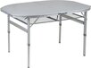 Bo-Camp Premium Ovaal Koffermodel Campingtafel - 120x80 cm - Grijs