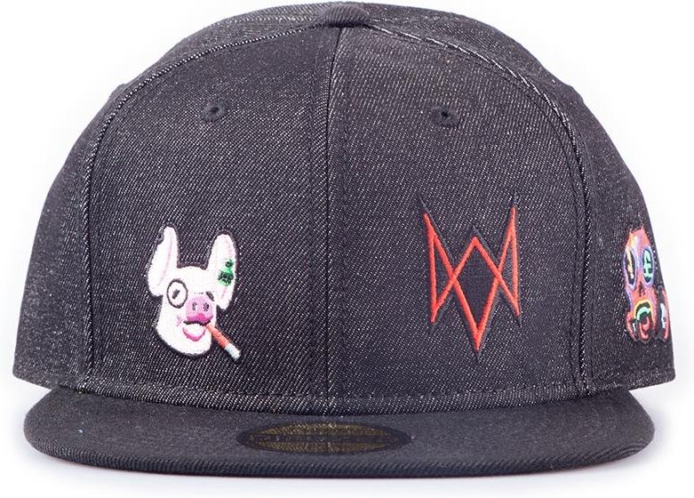 Difuzed Watch Dogs: Legion - Denim Snapback - Zwart