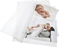 Goldbuch - 20 fotobladen (40 pagina's) met pergamijn - Wit