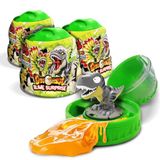 CRAZE MAGIC SLIME 3er Set – 3x Dinorex-Kapseln mit Schleim Kinder und sammelbaren Dinosaurierfiguren