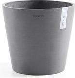 Ecopots Amsterdam 30 - Grey - Ø30 x H25,4 cm - Ronde grijze bloempot