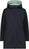 CMP Dames reversibele hoodie parka met rits, antraciet, maat L