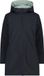 CMP Dames reversibele hoodie parka met rits, antraciet, maat L